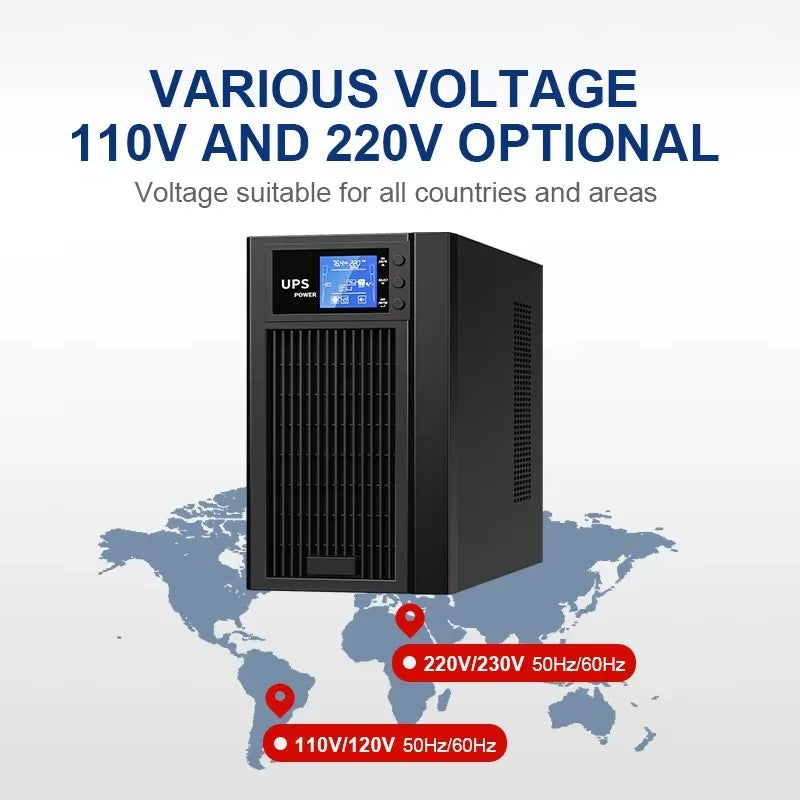 Online Uninterruptible Power Supply UPS Pure Sine Wave 110V/220V Single-phase UPS Power Supply with SNMP Card