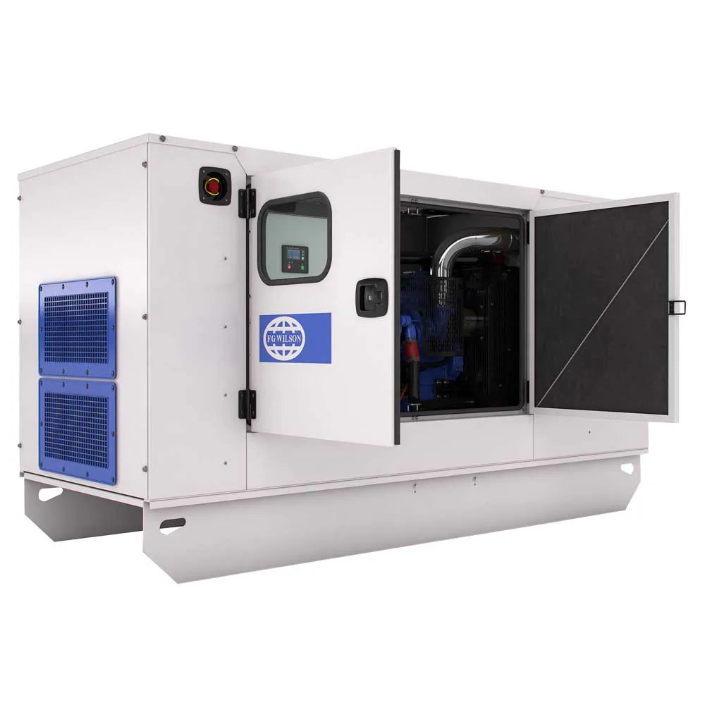 FG Wilson Diesel Portable Silent Electric Generator 13.5KVA to 88KVA Power 1500/1800rpm 50/60Hz Frequency