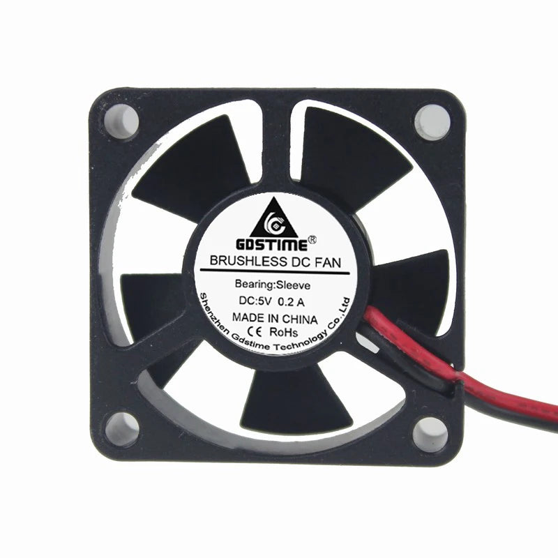 10PCS Gdstime 35mm x 10mm 5 Volt 2Pin 2.0 Silent Motor Brushless DC Cooler Cooling Mini Case axial Fan 5V 35x35mm 3510