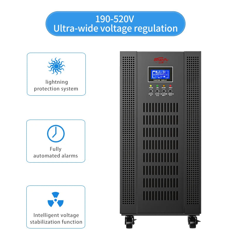 Intelligent High-frequency Online UPS Three-input Single-output High-power Backup Power Supply 20kVA 16kW Online UPS