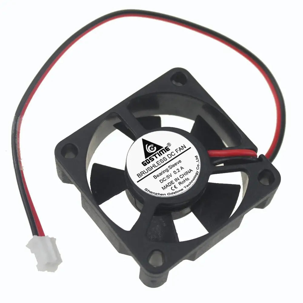 10PCS Gdstime 35mm x 10mm 5 Volt 2Pin 2.0 Silent Motor Brushless DC Cooler Cooling Mini Case axial Fan 5V 35x35mm 3510