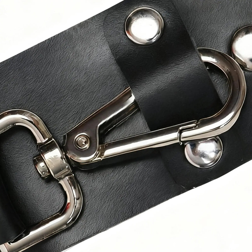 Belt Key Holder Detachable PU Leather Keeper Man Keychain For Men Women Nurse Duty Purse Outdoor Work Law Enforcement Security