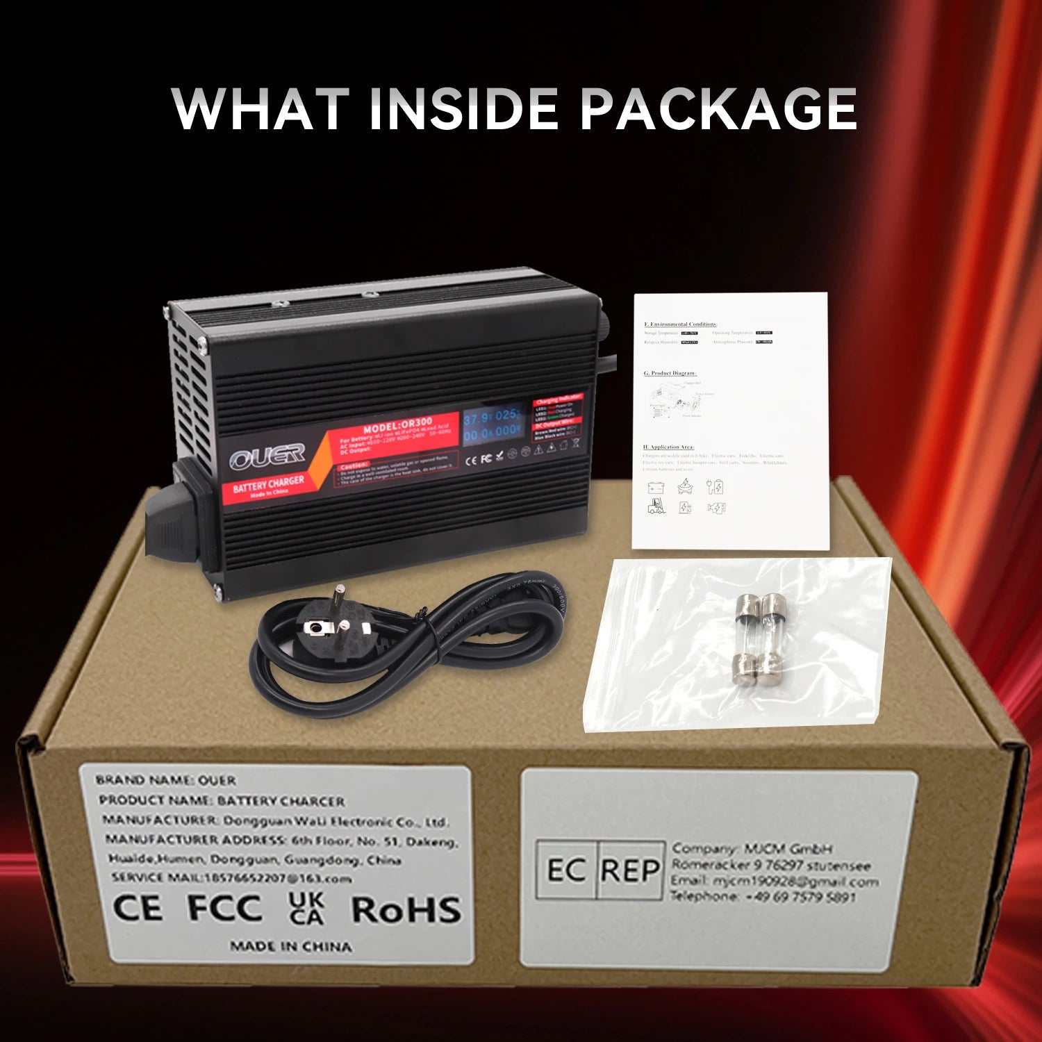 60V 4A Lead Acid AGM GEL VRLA OPZV Battery Charger Usd For 60V Battery Charger With OLED Display