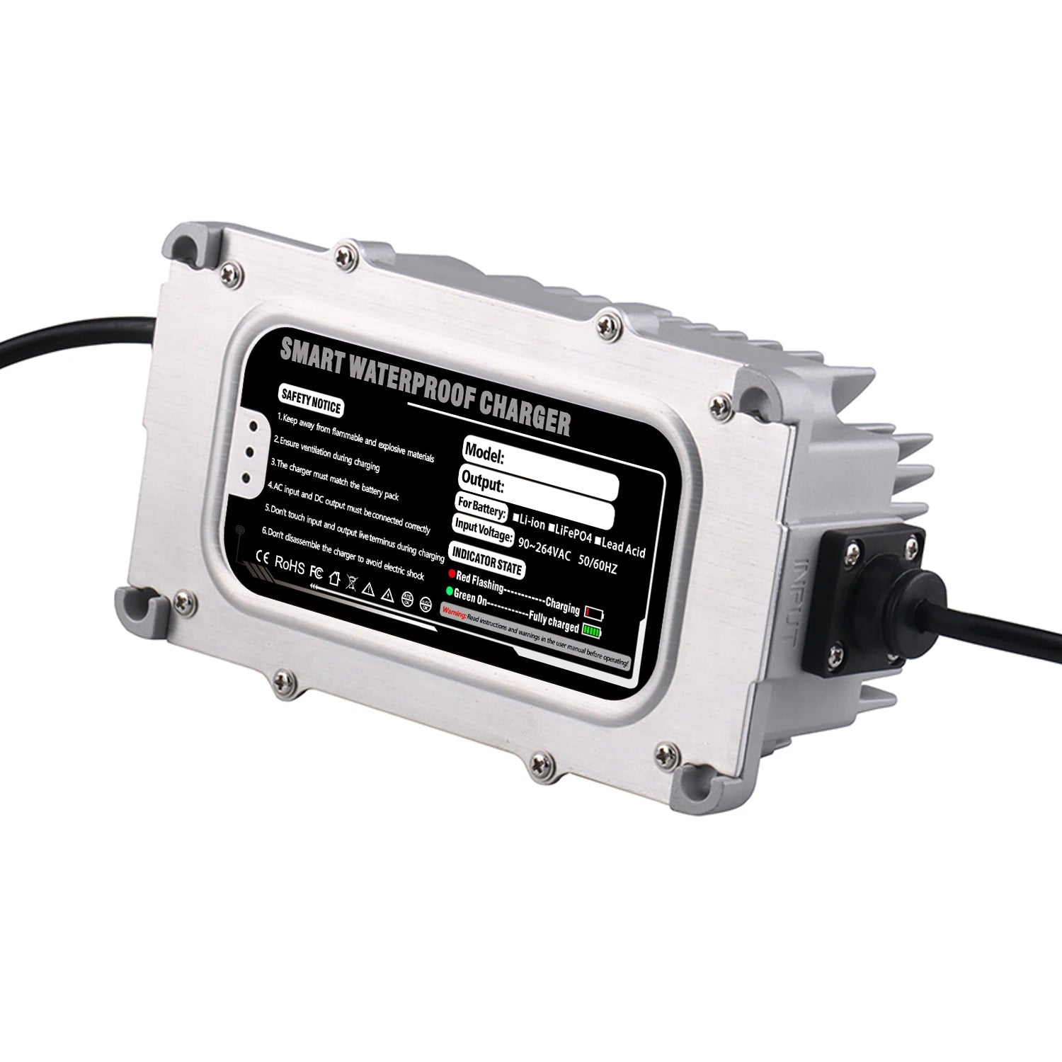 24V 10A Lead Acid Battery Waterproof Charger Usd For 24V Lead Acid AGM GEL VRLA OPZV Battery Charger IP67 Waterproof