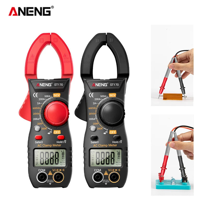 ANENG ST170 Digital Display Clamp Multimeter High-precision Portable Electrician Repair Ammeter Multi-function Clamp Meter