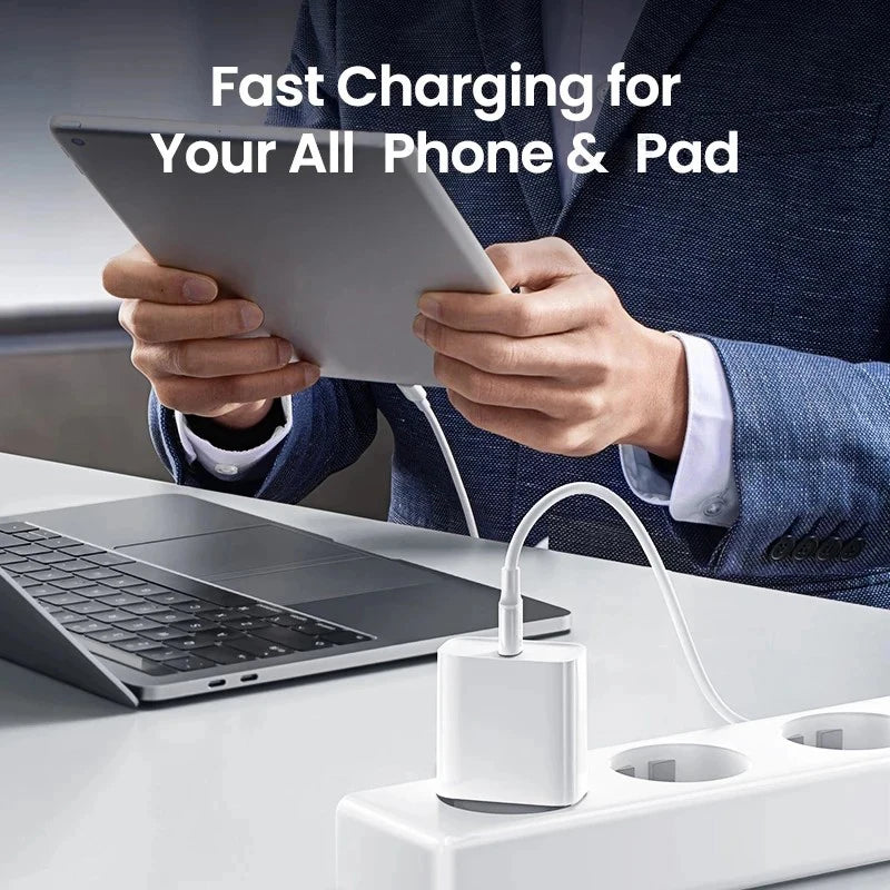 PD 40W Fast Charger For iPhone 17 16 15 14 11 12 13 Pro Max 8 Plus iPad Fast Charging USB C Cable Type C Data Line Phone Charger