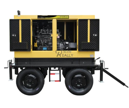 Factory High Efficiency 30KW Diesel Silent Generator Industrial Portable Silent Diesel Generator With Trailer For Sale