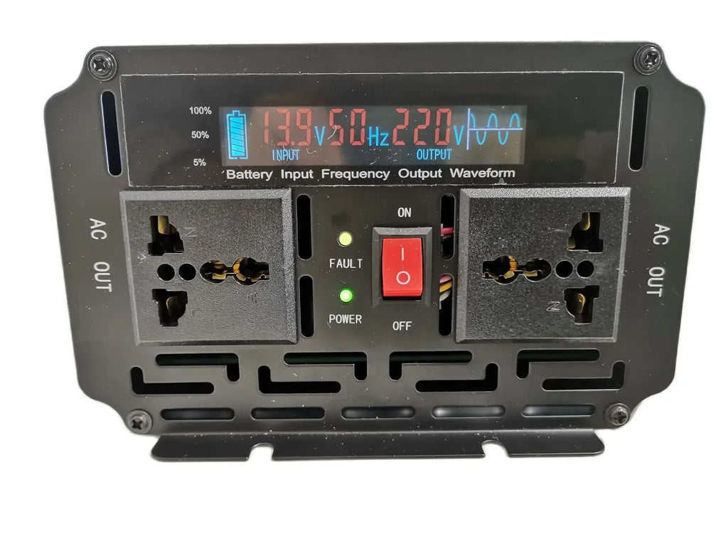 2000W DC 12V to AC 220V 50HZ pure sine wave UPS Inverter with Lifepo4 Battery Charger