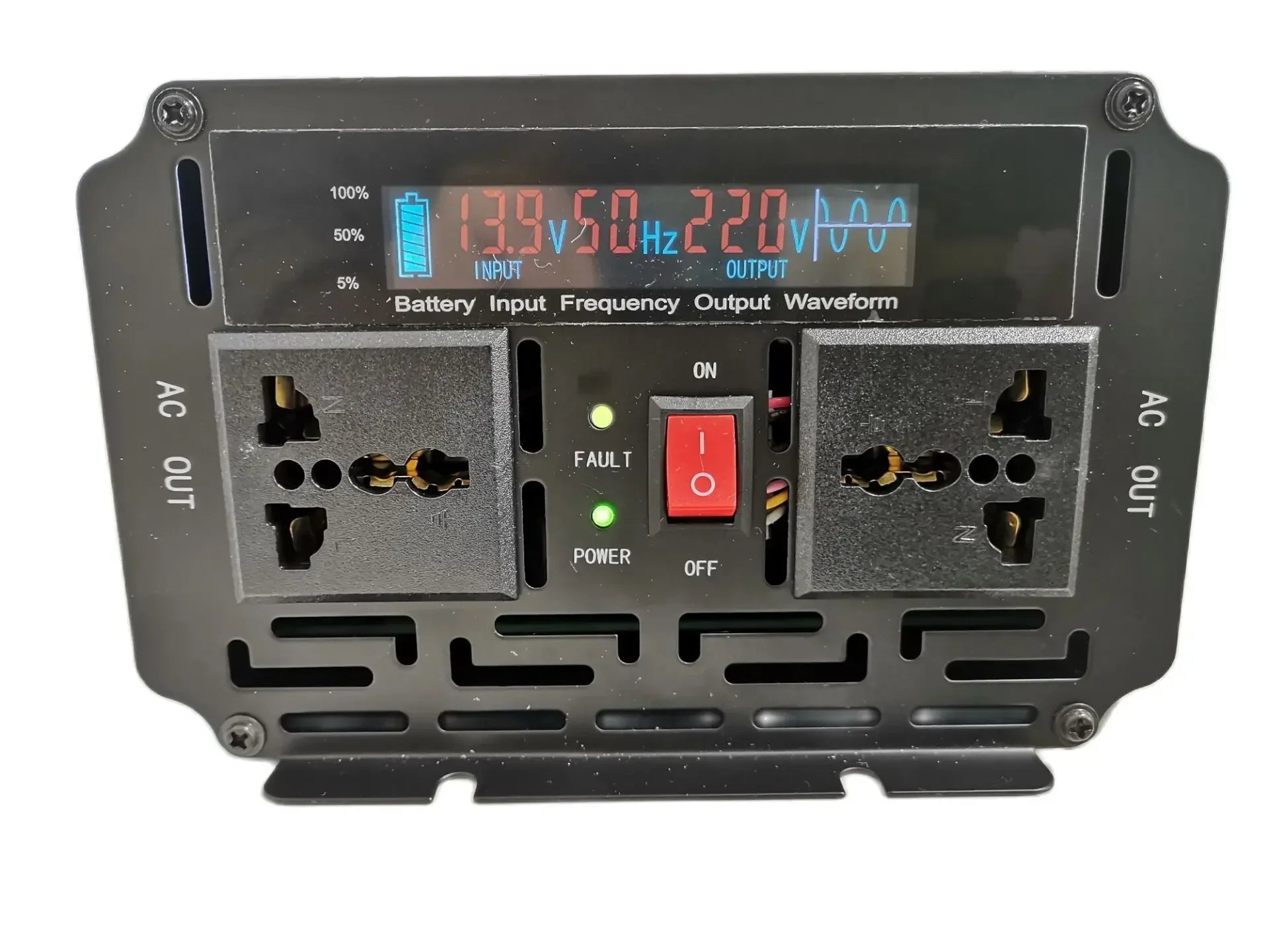 2000W DC 12V to AC 220V 50HZ pure sine wave UPS Inverter with Lifepo4 Battery Charger