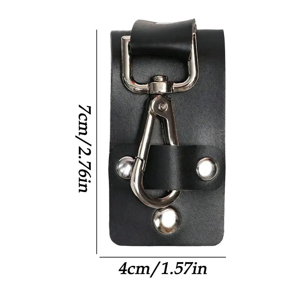 Belt Key Holder Detachable PU Leather Keeper Man Keychain For Men Women Nurse Duty Purse Outdoor Work Law Enforcement Security
