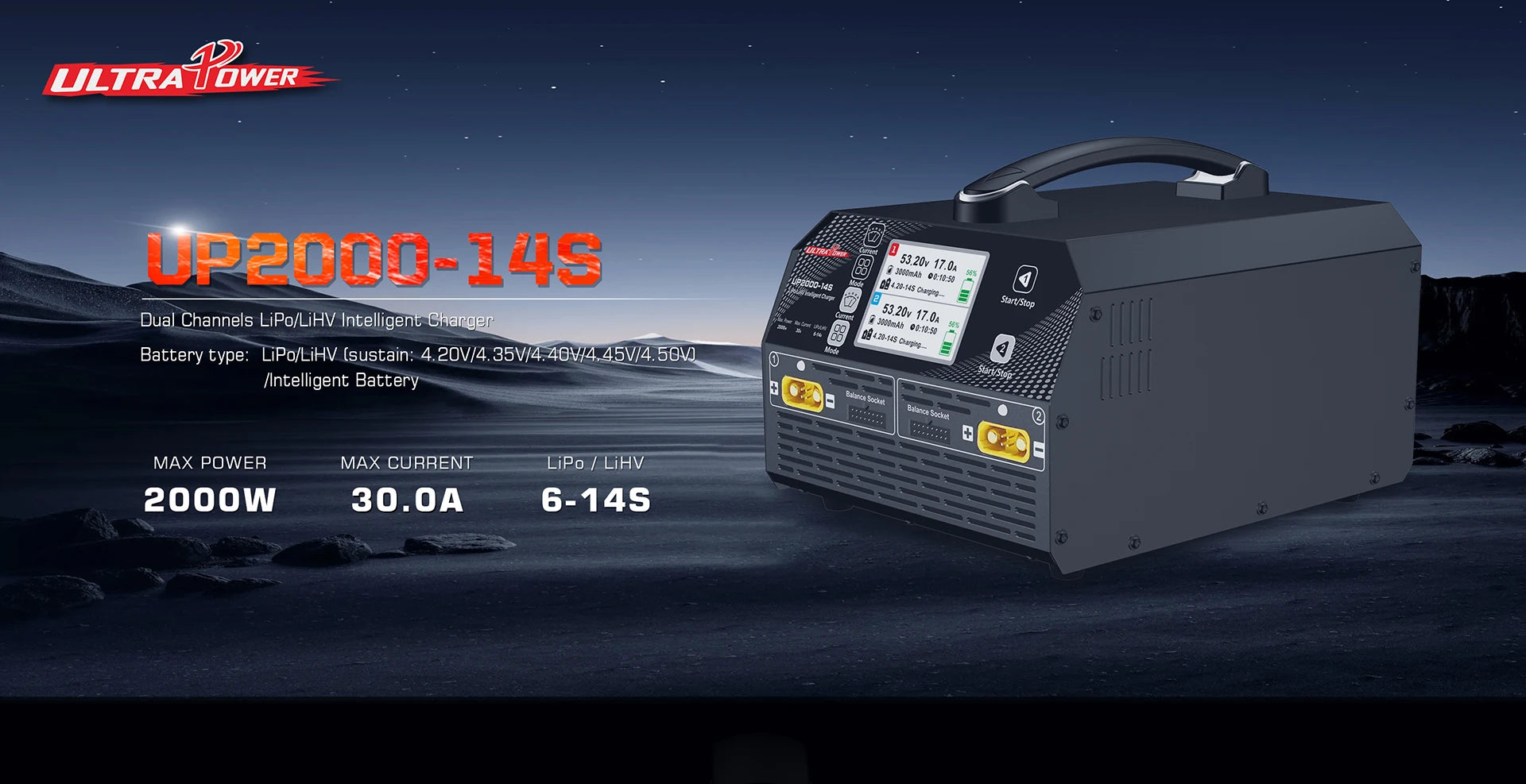 Ultra PowerUP2000-14S Universal AC High Power Charger 4.5V High Voltage