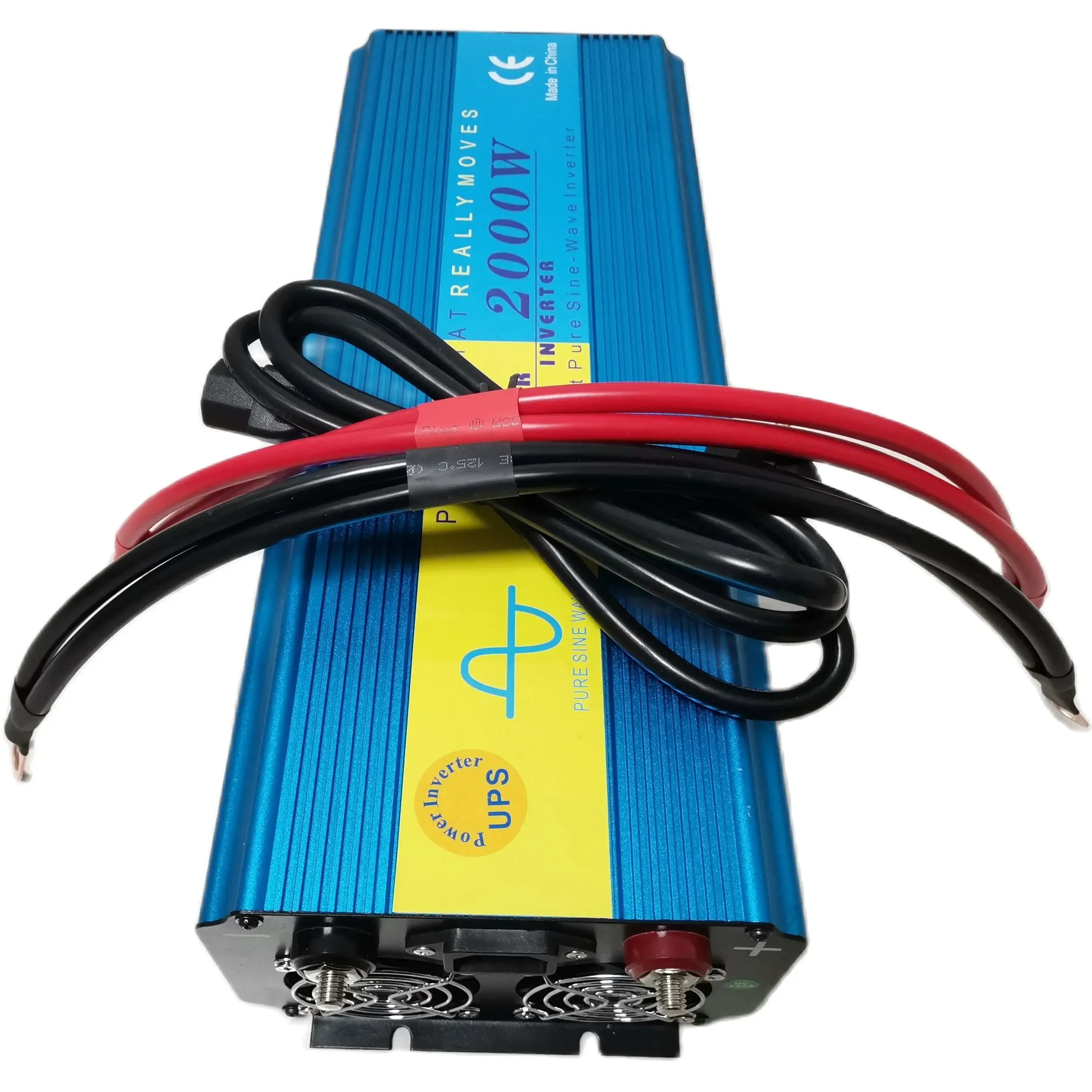 Emergency UPS 2000W DC 12V to AC 220V 50HZ pure sine wave Inverter with Battery Charger