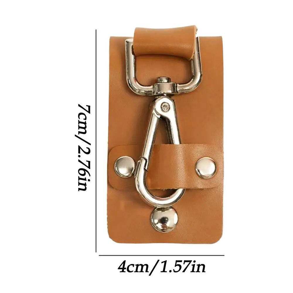Belt Key Holder Detachable PU Leather Keeper Man Keychain For Men Women Nurse Duty Purse Outdoor Work Law Enforcement Security