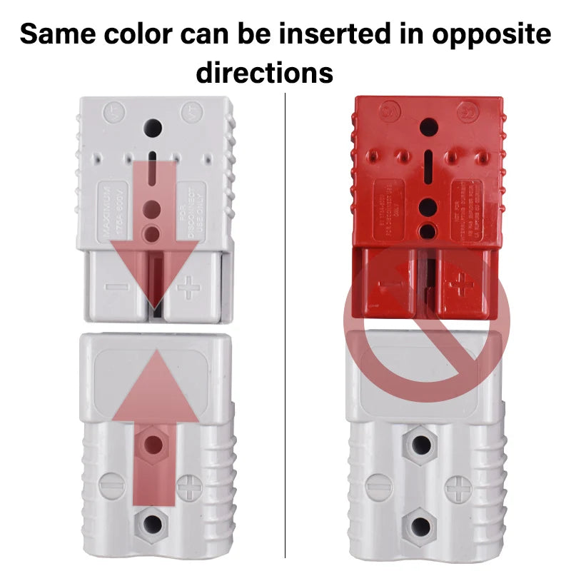 2/4/6/PCS For Anderson Connector Plug Car Battery Quick Connect Disconnect Power 50A 120A 175A 350A 600V Plug With dust cover
