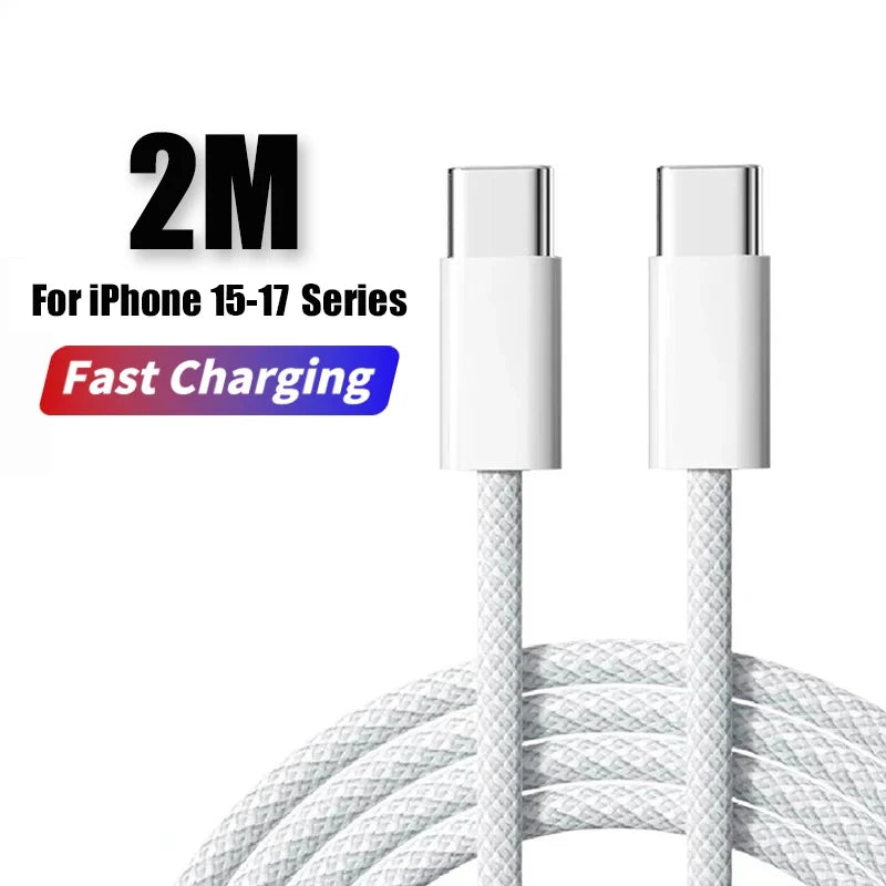 PD 40W Fast Charger For iPhone 17 16 15 14 11 12 13 Pro Max 8 Plus iPad Fast Charging USB C Cable Type C Data Line Phone Charger