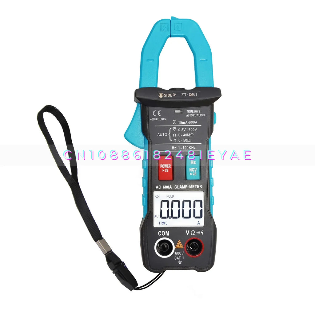 Genuine ZT-QB1 Digital Intelligent Anti-burn Clamp Ammeter Multimeter Resistance Frequency NCV Test