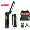 Heinast USB Flashlight Rechargeable Torch Tool Gifts for Men LED Work Light with Magnetic Base 4 Modes For Home Outdoor Camping